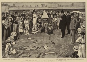 Een Nieuwigheid aan de Kust, Een Zandwedstrijd door Gordon Frederick Browne